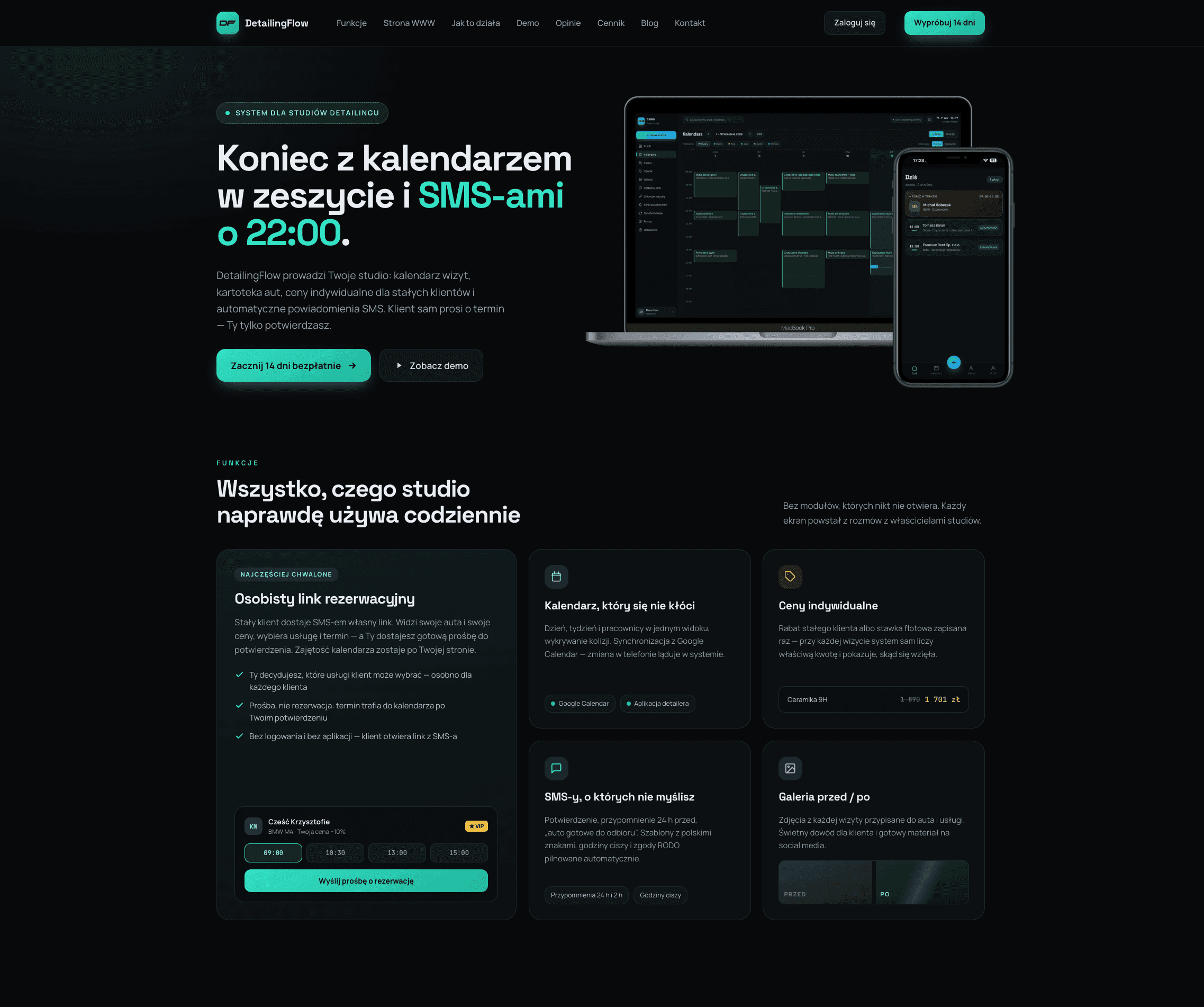 DetailingFlow — a SaaS platform for car detailing studios